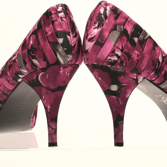 White House Black Market Shoes - White House Black Market Open Toe Closed Heel Size 7.5  Heels